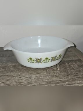 Fire King 1 Qt Meadow Green #436 Anchor Hocking Casserole Dish Green SEE DESC
